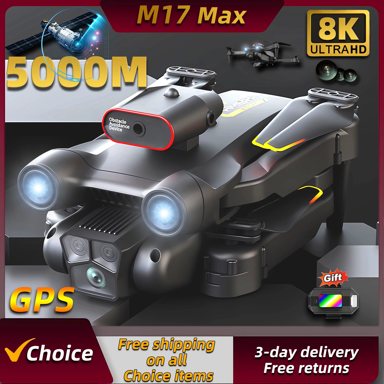 Fpv Drone Camera - 새로운 M17 Max 드론 8K 전문가용