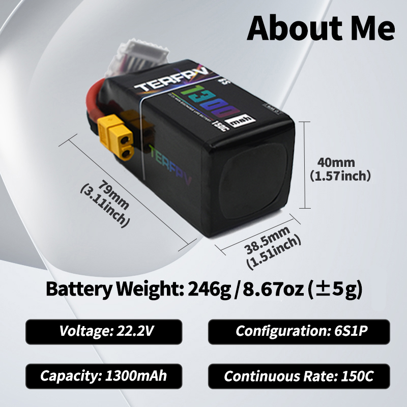 TERFPV Lipo 배터리 6S 22.2V 1300/ - Fpv Drone Battery 리뷰 및 가격